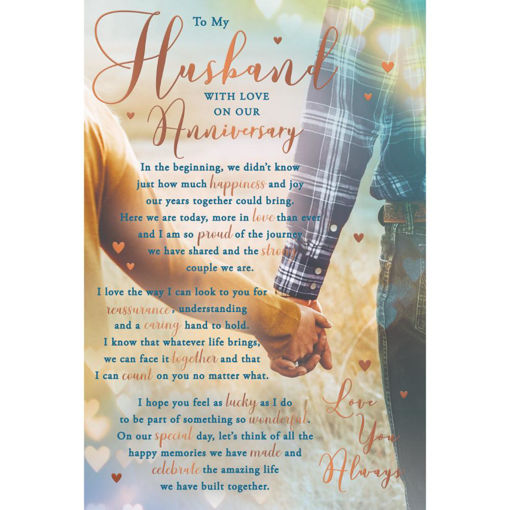 Picture of TO MY HUSBAND ANNIVERSARY CARD